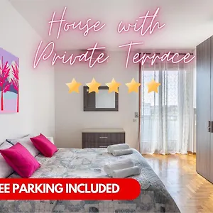 Appartamento Terrazza Con Vistacasa Con Parcheggio Gratuito, Milano